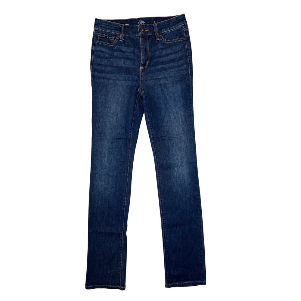 St Johns BayJeans Size 2 Tall Dark Wash Classic Straight Leg